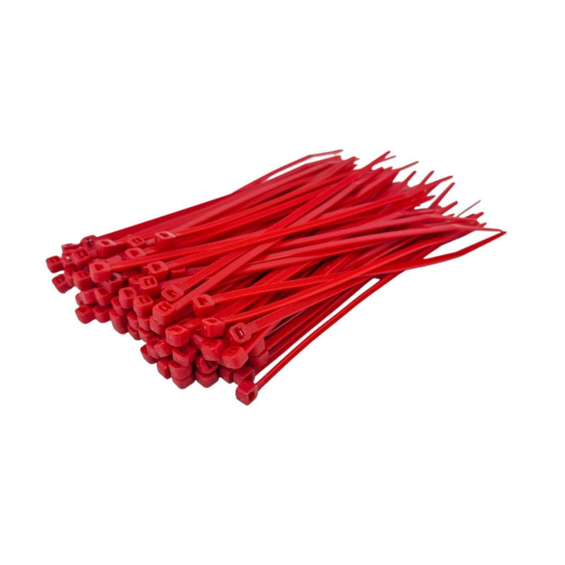 CTR110 - Cable Ties 300mm x 4.8mm Red 100pc