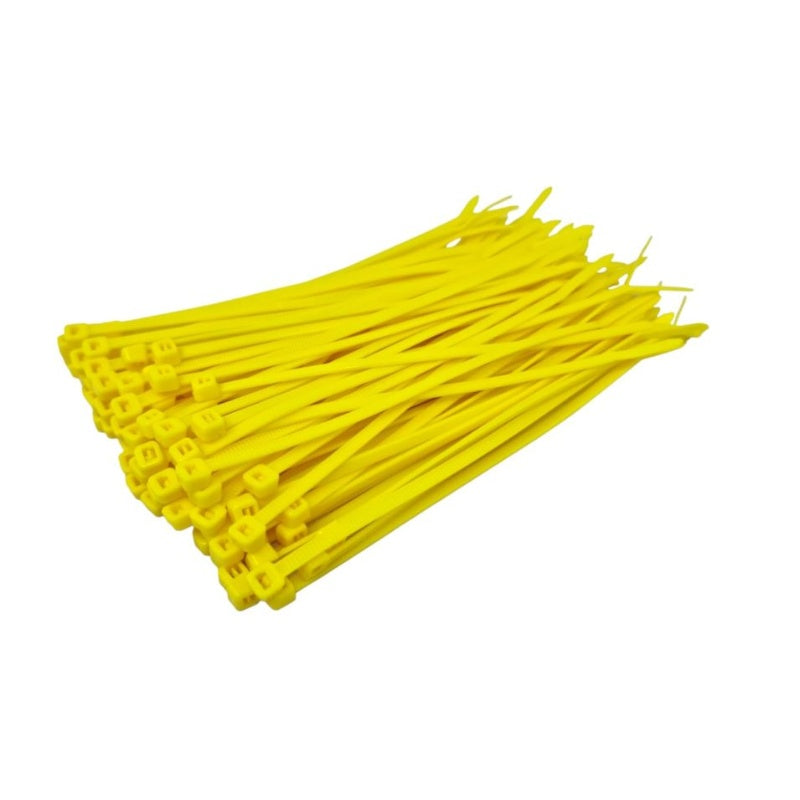 CTY110 - Cable Ties 300mm x 4.8mm Yellow 100pc