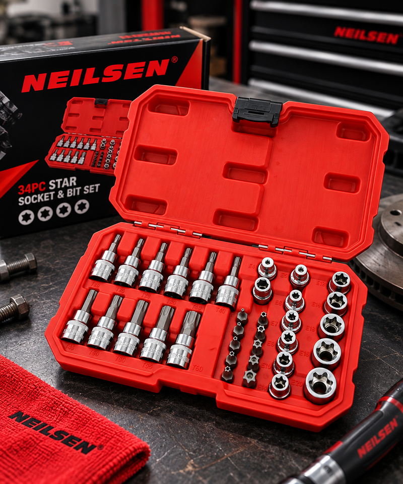 CT3625 - 34pc Star Socket & Bit Set