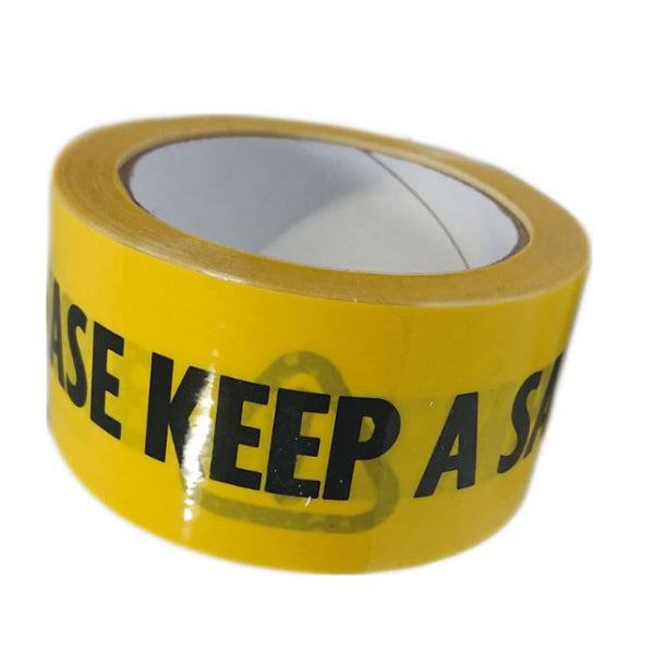 SAFED - Please Keep A Safe Distance Tape 50mm x 33m