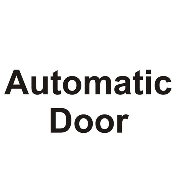 DOR.48WRP - Automatic Door Sign 150 x 150