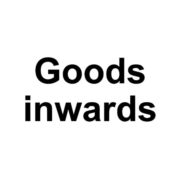DOR.84FRP - Goods Inwards Sign 200 x 300