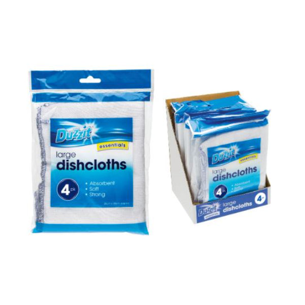 DZT092 - 5pk Premium White Dishcloth