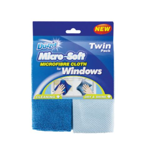 DZT1097 - Micro Soft Window Cloths 2pk