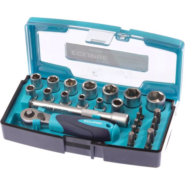 ESS25PS - ECLIPSE 1/4" SQ DR 25pc Socket Set