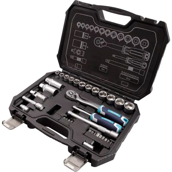 ESS34PS - ECLIPSE 1/4" & 3/8" SQ DR 34pc Socket Set