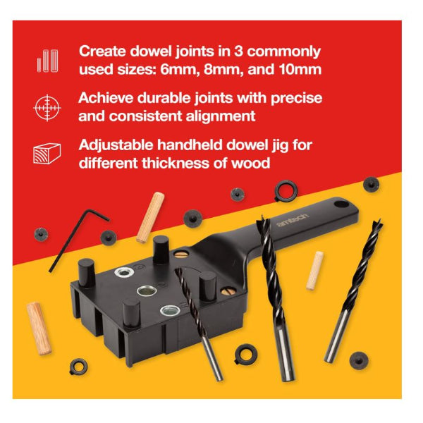 F4350 - 84pc Woodworking Dowel Jig Set