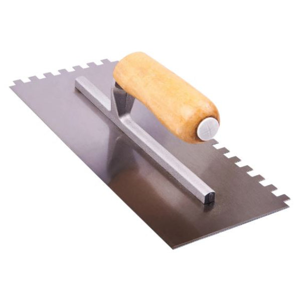 G1610 - Notched Float Trowel With Wooden Handle 11inch 280mm