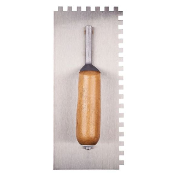 G1610 - Notched Float Trowel With Wooden Handle 11inch 280mm