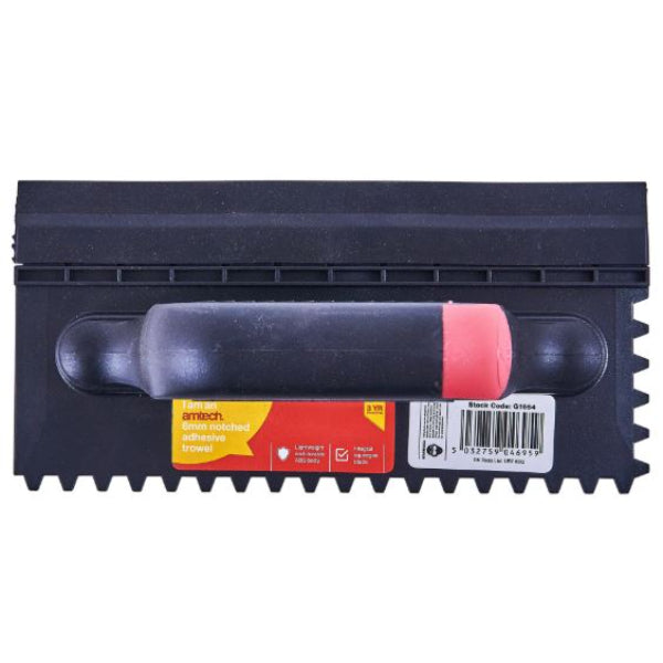 G1664 - Notched Adhesive Trowel With Squeegee Blade