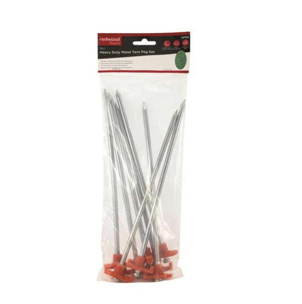 GP104 - Heavy Duty Tent Peg Set 8pc