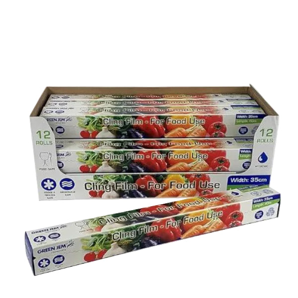 HW40MF - Clear Cling Film 40m