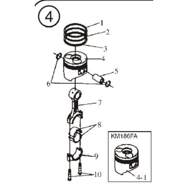 KS0006 - Piston KDE6700TA