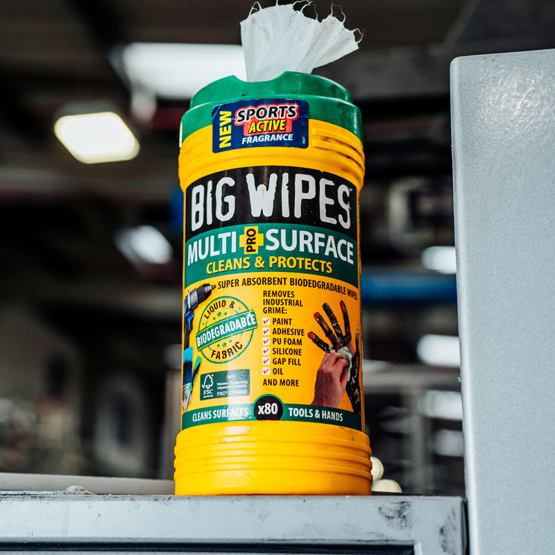 Big Wipes Multi-Surface Pro+ Bio Cleaning Wipes Tub of 80 - 2440
