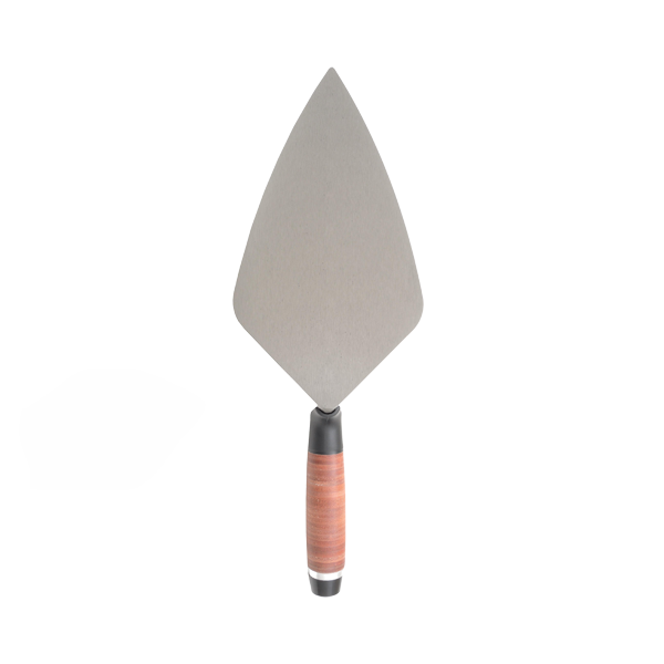 M34105L - Marshalltown 10.5" Wide London Pattern Brick Trowel Leather Handle