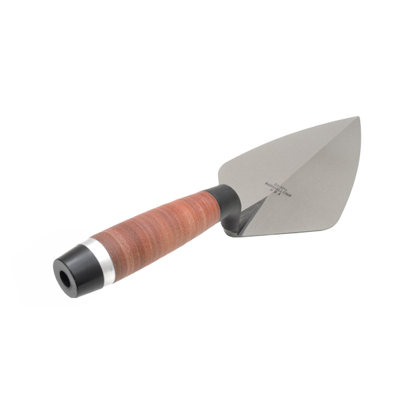 M34105L - Marshalltown 10.5" Wide London Pattern Brick Trowel Leather Handle