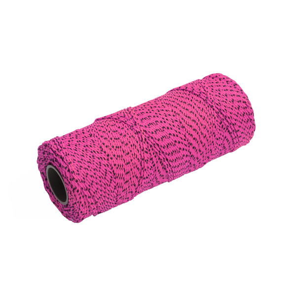 ML615 - Marshalltown Bonded Mason's Line 500' Pink and Black, Size 18 6" Core