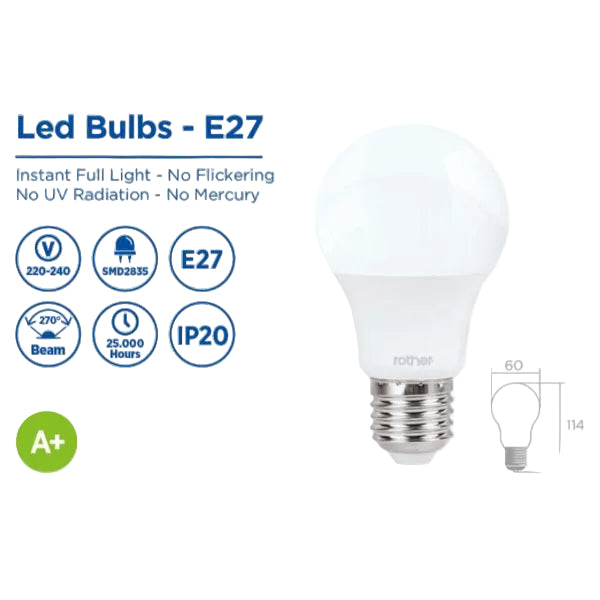 RLE01104 - 12w A60 LED Bulb 1020LM