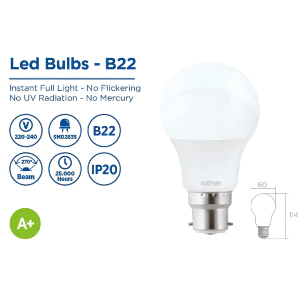 RLE01104B - 12W LED Bulb A60 100-260V