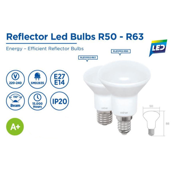 RLE10102 - 6W Reflector LED Bulb R50