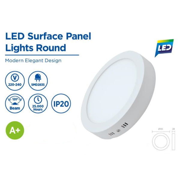 RLE18309 - 30W Surface Panel LED Round 2400LM