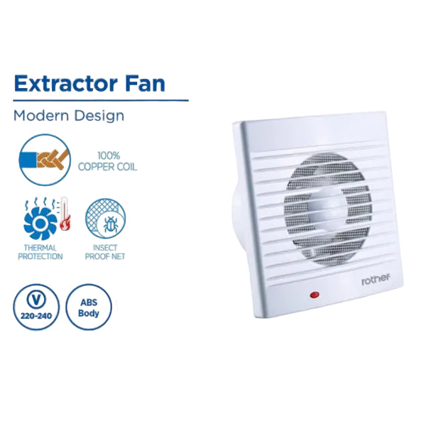 RLE40101 - 12W Extractor Fan 130M3/H 220V