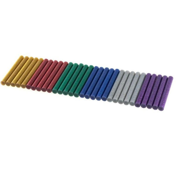 S1878 - 30pc Glitter Hot Melt Glue Gun Sticks 7X100mm