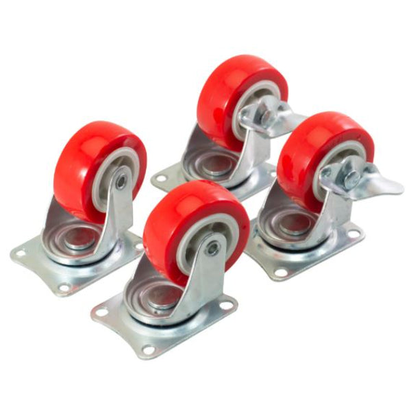 S5670 - 4pc Swivel Castor Set 50mm