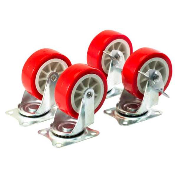 S5675 - 4pc Swivel Castor Set 200kg Load