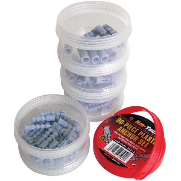 S6215 - 90pc Plastic Anchor Set