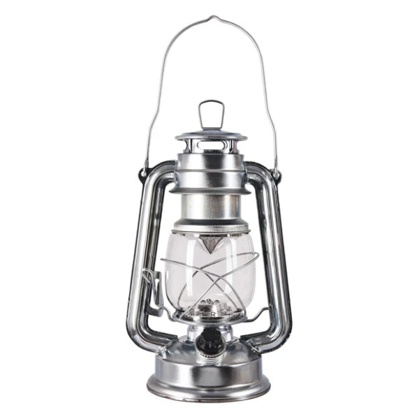 S8010 - 15 LED Hurricane Lamp Silver