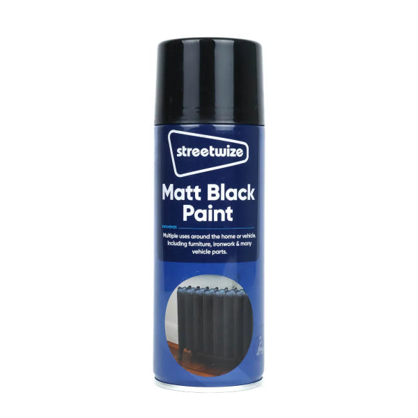 SWCHEM25 - Matt Black Spray Paint 400ml