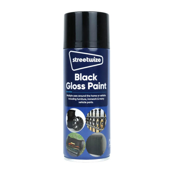 SWCHEM26 - Black Gloss Spray Paint 400ml