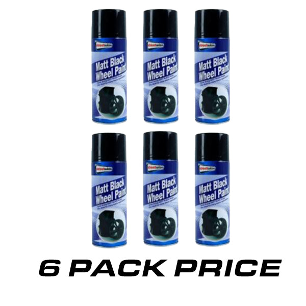 SWCHEM45 - 6pack Matt Black Wheel Paint
