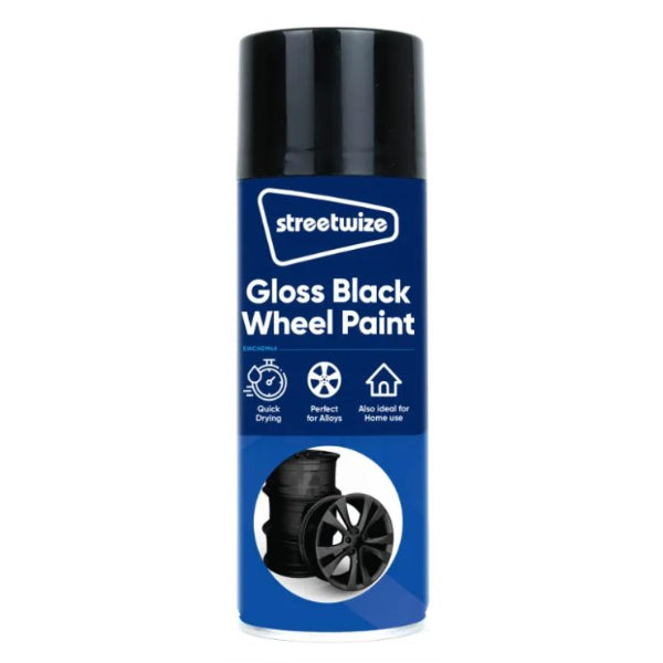 SWCHEM46 - Gloss Black Wheel Spray Paint 400ml