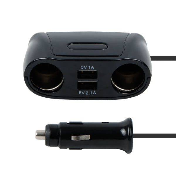 SWUSB4 - Twin Socket & Twin USB Charger