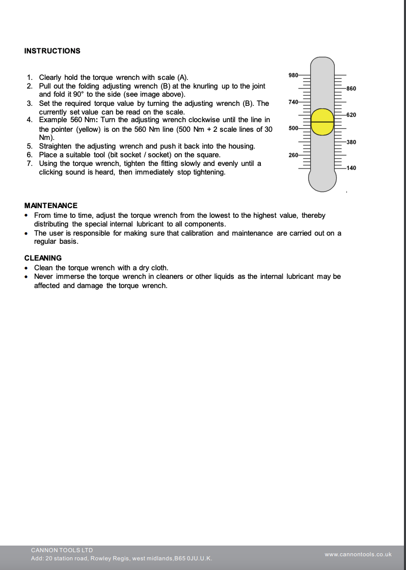 CT4616 - 1in Dr Torque Wrench