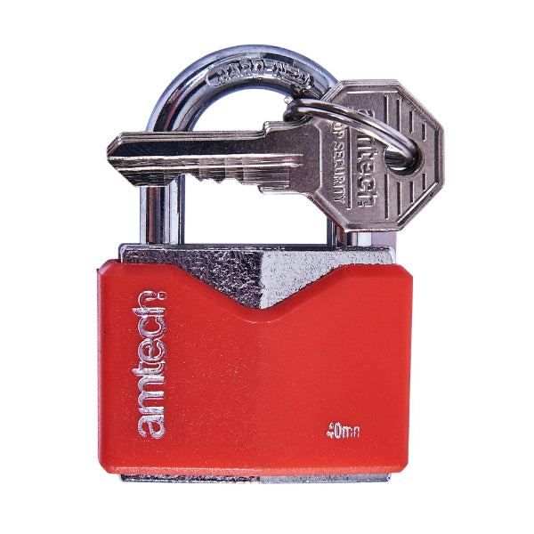 T0704 - 40mm Rhombic Chrome Plated Padlock