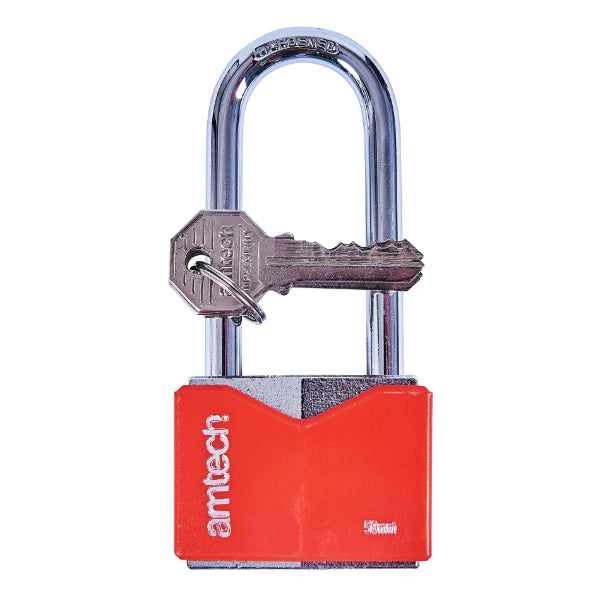 T0708 - 50mm Rhombic Chrome Plated Padlock