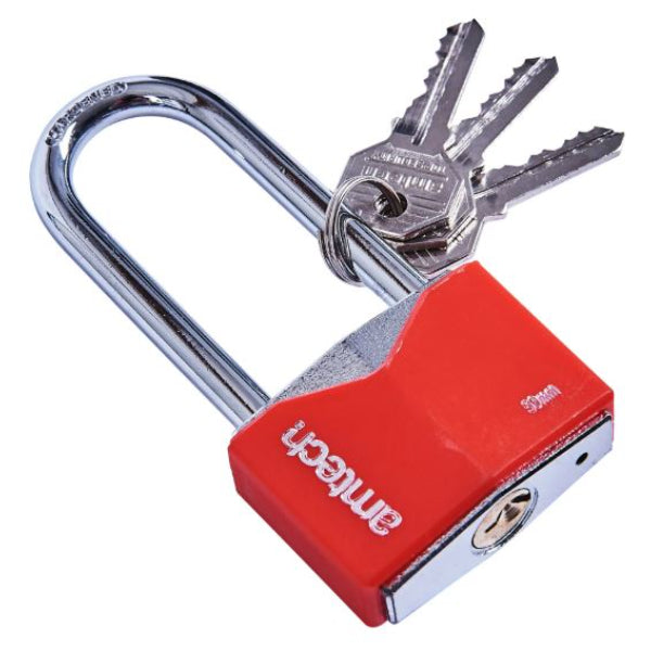 T0708 - 50mm Rhombic Chrome Plated Padlock