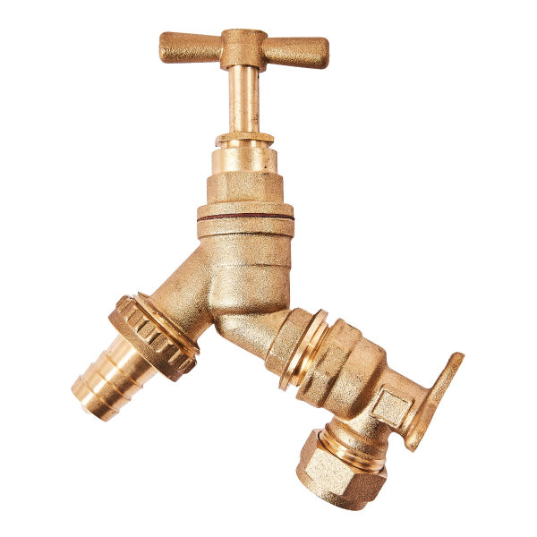 U2010 - Brass Tap And Hose Adaptor 1/2inch x 3/4inch