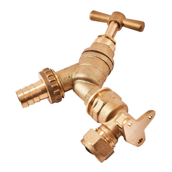U2010 - Brass Tap And Hose Adaptor 1/2inch x 3/4inch
