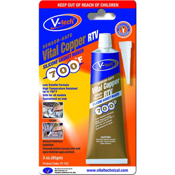 VT153 - Vital Copper RTV Silicone Gasket Maker