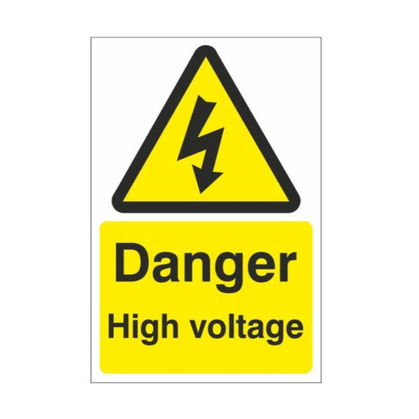 WAE.01BRP - Danger High Voltage Sign 450 x 600