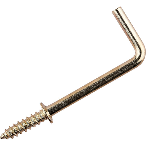 Z0530 - 32mm Brass Plated Shouldered Square HooK 8pc
