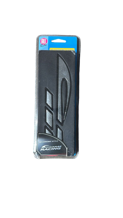 AR36418 - All Ride Deco Badge Chrome 3d 'Hook And Diamond'