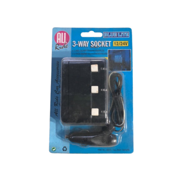 AR28673 - All Ride 3 Way Cigarette Charger With Switch