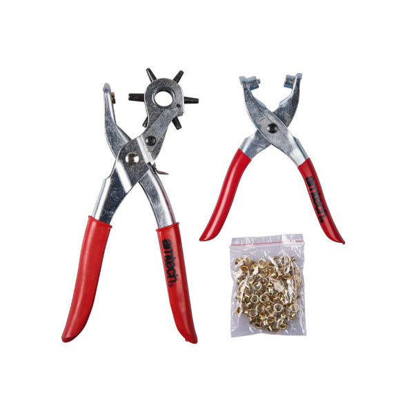 B1460 - Leather Punch & Eyelet Plier Set With 100pc Eyelets