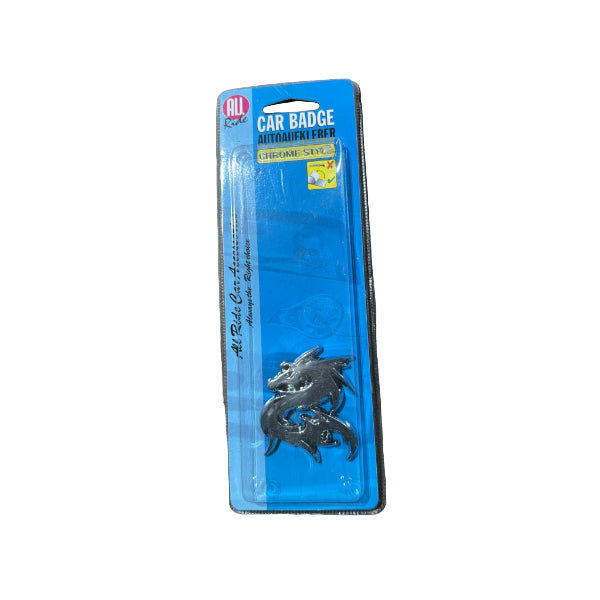 AR91879 - All Ride Deco Badge Chrome 'dragon'