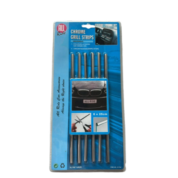 AR91762 - All Ride Decorative Grill Strips Chrome 6pc